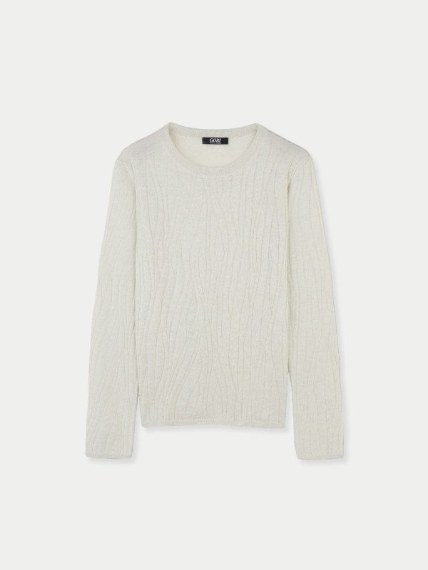 Cashmere Silk Sweater with Silver Threading Schn?ppchen – Bild 2
