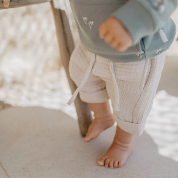 Shorts aus Musselin zum binden aus Bio-Baumwolle Im Angebot – Bild 2