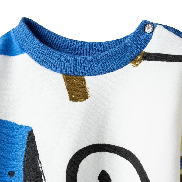 Baby Sweatshirt mit Hund All-Over-Print aus  Bio-Baumwolle Mode – Bild 3