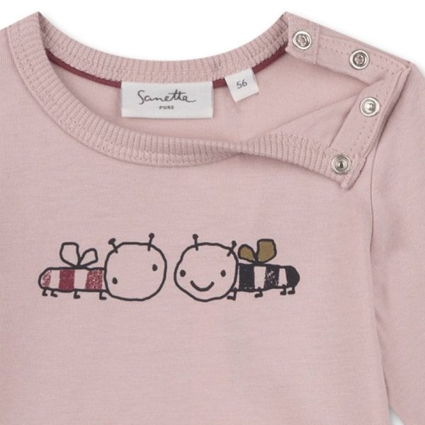Baby Langarmshirt mit Print aus 100%  Bio-Baumwolle Mode – Bild 2